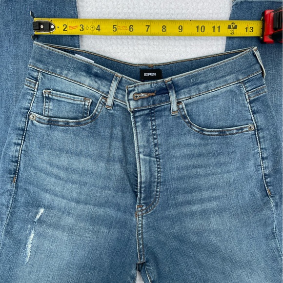 Express Women's Skinny Jeans - Blue - Picture 7 of 8